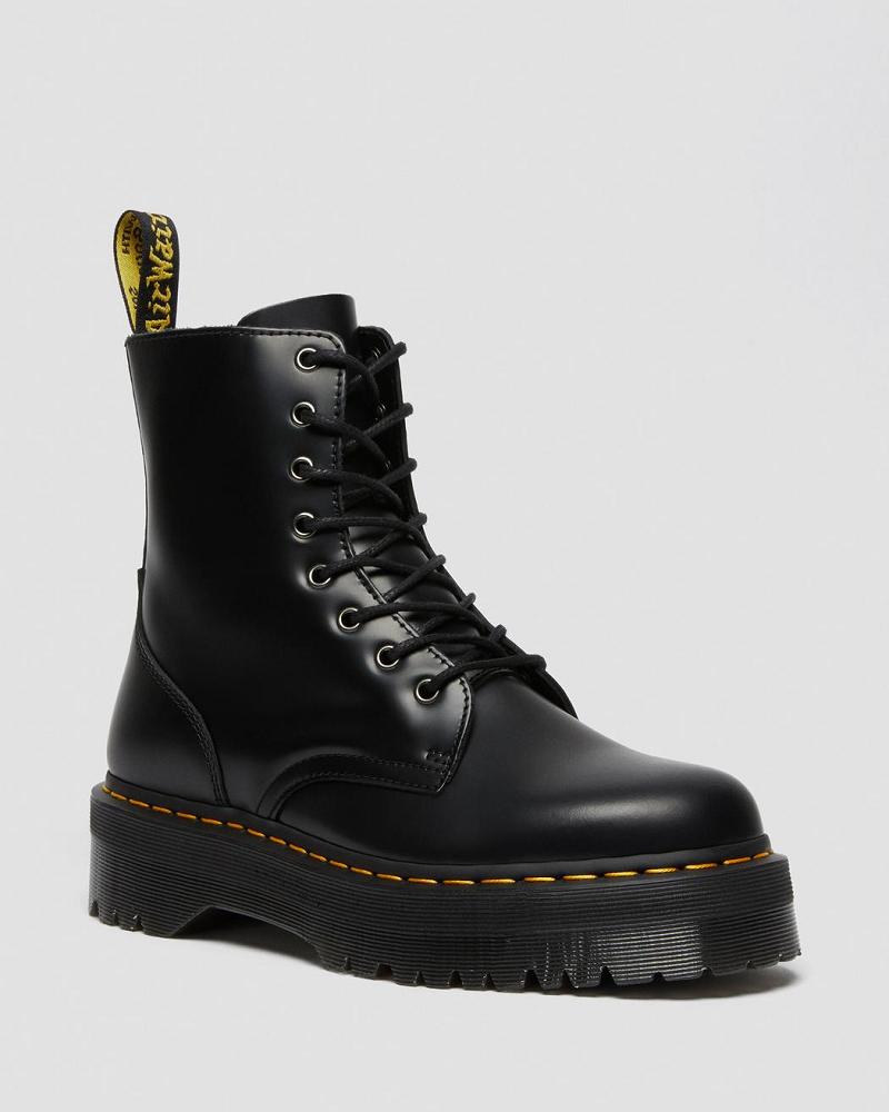 Botas Plataforma Dr Martens Jadon Smooth Cuero Hombre Negros | MX 24GSO